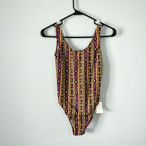 High cut one piece swim bodysuit